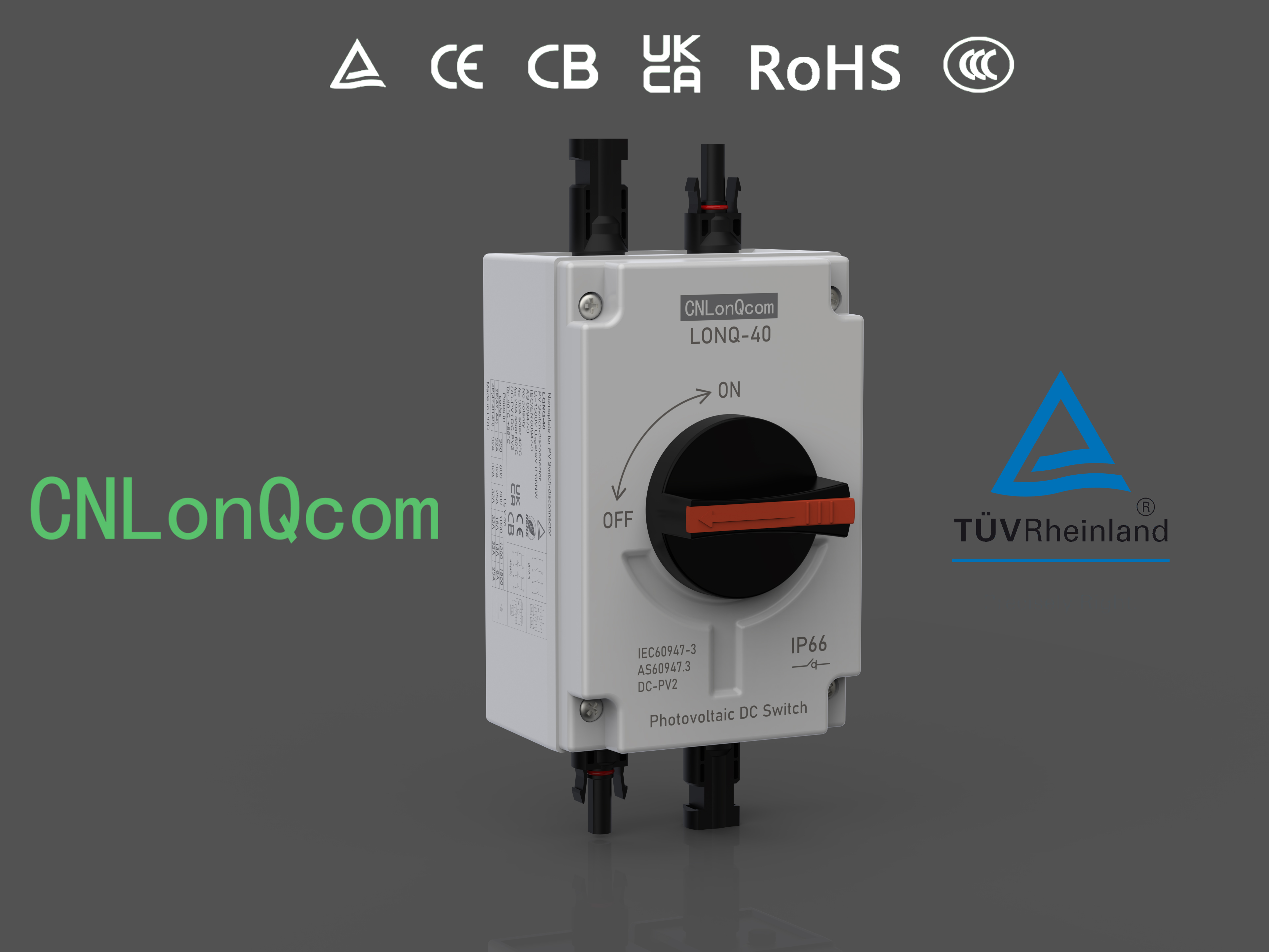 Interruptor de aislamiento fotovoltaico LONQ-40 de Longqi New Energy: le proporciona energía eléctrica con energía solar